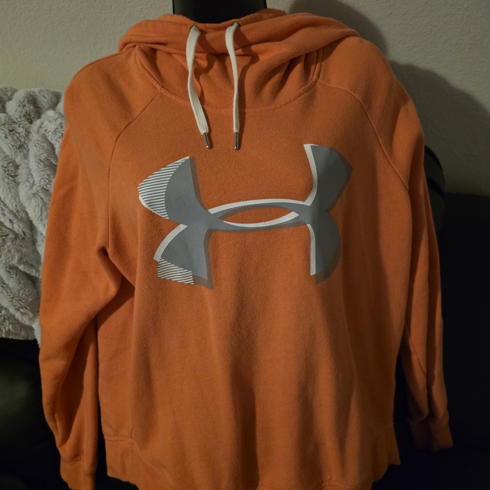 Under Armour Womens Orange Hoodie